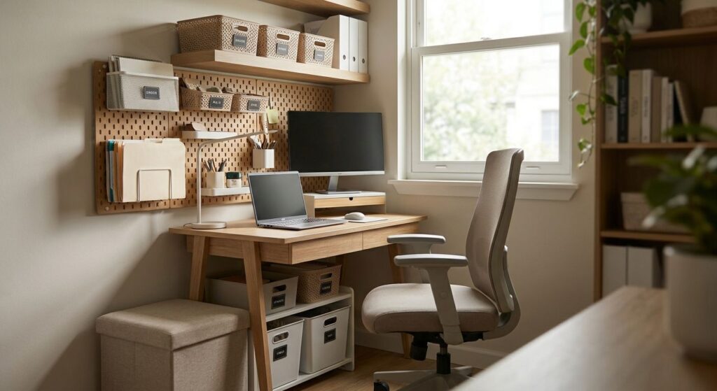 How to organize a small home office in limited space